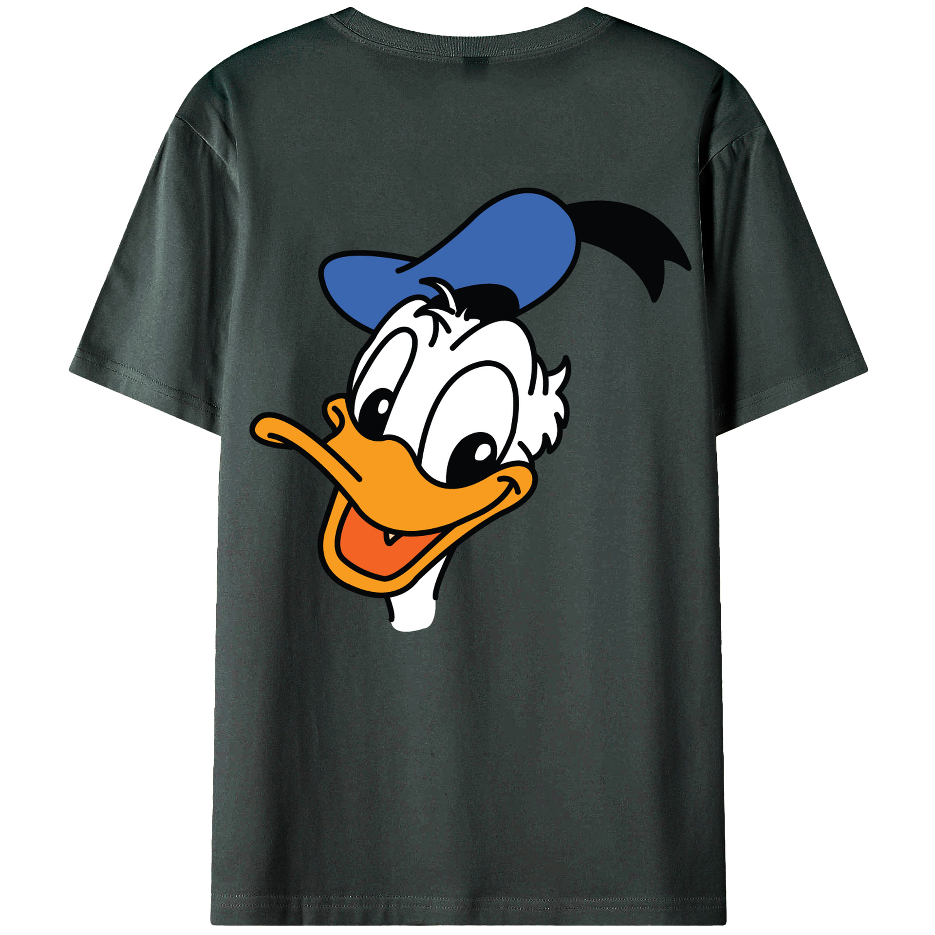 ミッキーマウス Mickey Mouse 綿100％ メンズ半袖Tシャツ（バックプリント） 通気性